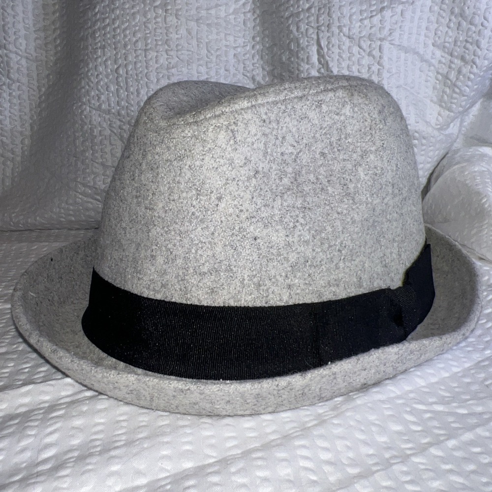 Goodfellow & Co‎ Gray Multicolor Speckles Knit Fedora with Ribbon Band Size L/XL